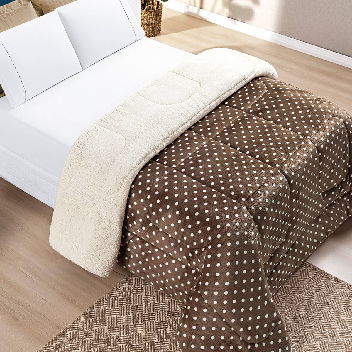 Coberdrom King Petit Poá: Aconchego Máximo para Noites Frias - Vianelli