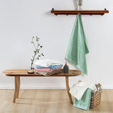 Toalha de Banho Dunna 1 Peça: Maciez de fio Penteado e Desenho Jacquard