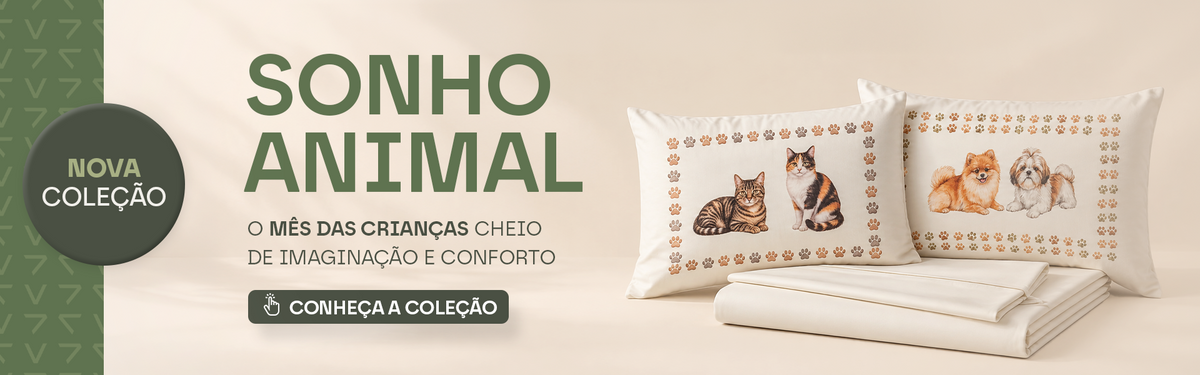 Jogo de lencol solteiro completo sonho animal 3 pcs