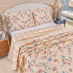 Colcha Bouti Slim Dupla Face Matelada com Acabamento em Ondas