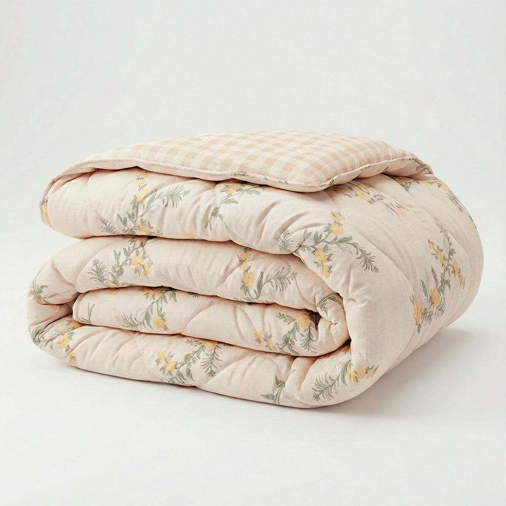 Kit Cama Posta 10 Peças Essência Casal Flor de Areia Toque de Pêssego Enxoval Completo