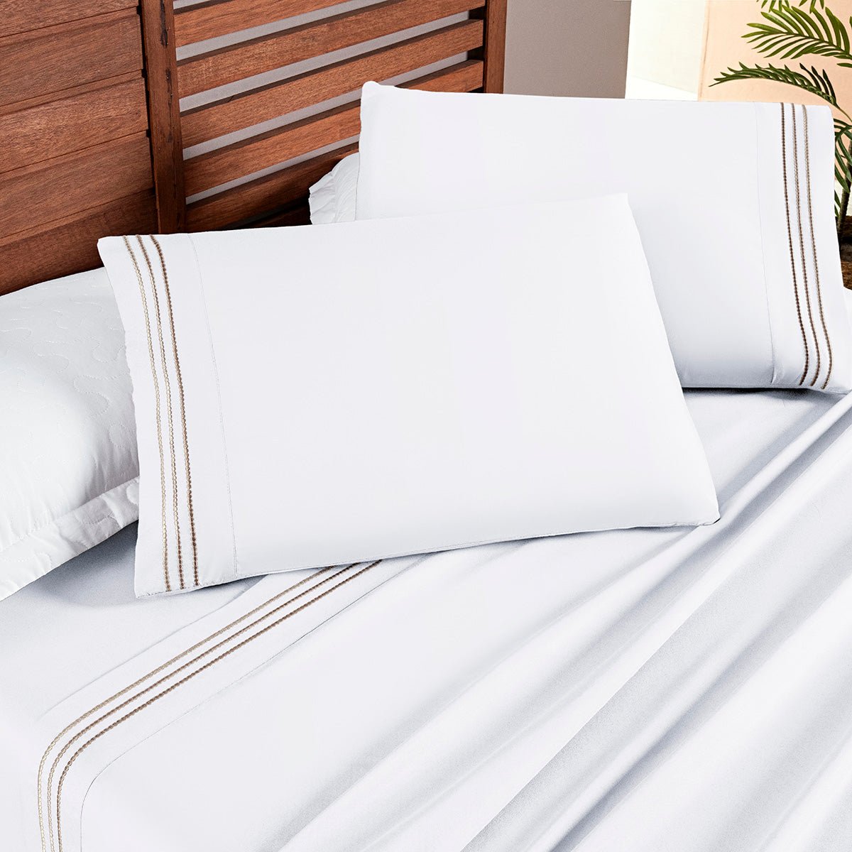 Branco Neve/Taupe